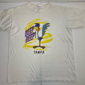 Vintage ‘89 Warner Brothers Roadrunner Single Stitch Tshirt XL